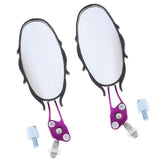 Maxbell CNC Aluminum Side Rear View Race Mirrors for Motorcycle Scooters ATV Purple - Aladdin Shoppers