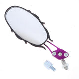 Maxbell CNC Aluminum Side Rear View Race Mirrors for Motorcycle Scooters ATV Purple - Aladdin Shoppers