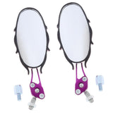 Maxbell CNC Aluminum Side Rear View Race Mirrors for Motorcycle Scooters ATV Purple - Aladdin Shoppers