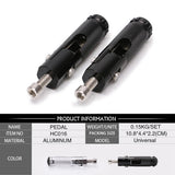 Maxbell CNC Folding Motorcycle Rearset Footrests Footpeg Foot Pegs Pedal Black - Aladdin Shoppers