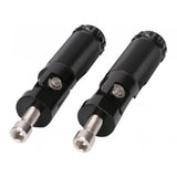 Maxbell CNC Folding Motorcycle Rearset Footrests Footpeg Foot Pegs Pedal Black - Aladdin Shoppers