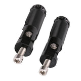 Maxbell CNC Folding Motorcycle Rearset Footrests Footpeg Foot Pegs Pedal Black - Aladdin Shoppers