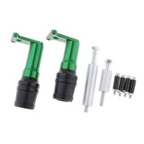 Maxbell CNC Frame Slider Crash Pad Falling Protectors for KAWASAKI Motorbike Green - Aladdin Shoppers