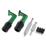 Maxbell CNC Frame Slider Crash Pad Falling Protectors for KAWASAKI Motorbike Green - Aladdin Shoppers