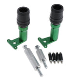 Maxbell CNC Frame Slider Crash Pad Falling Protectors for KAWASAKI Motorbike Green - Aladdin Shoppers