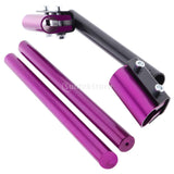 Maxbell CNC Motorbike Handlebars Adjustable Clip On Fork Cafe Racer Purple - Aladdin Shoppers