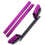 Maxbell CNC Motorbike Handlebars Adjustable Clip On Fork Cafe Racer Purple - Aladdin Shoppers