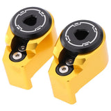 Maxbell CNC Universal Motorbike Motorcycle Shock Absorber Anti-theft Lock Golden - Aladdin Shoppers