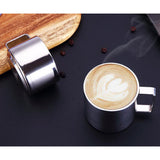 Maxbell Coffee Cup Set Stainless Steel Double Walled Cups Tea Cup Saucer Spoon L - Aladdin Shoppers