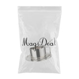 Maxbell Coffee Cup Set Stainless Steel Double Walled Cups Tea Cup Saucer Spoon S - Aladdin Shoppers