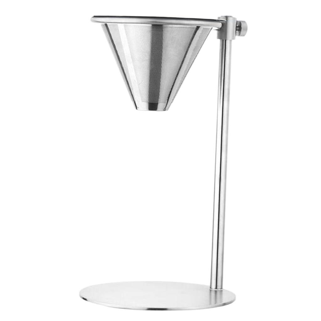 Maxbell Coffee Drip Stainless Steel Coffee Filter Holder Stand Adjustable Height - Aladdin Shoppers