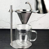 Maxbell Coffee Drip Stainless Steel Coffee Filter Holder Stand Adjustable Height - Aladdin Shoppers