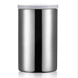 Maxbell Coffee Food Storage Canister Lid Preserves Double Stainless Steel silvery - Aladdin Shoppers