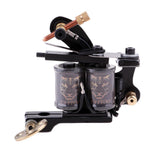 Maxbell Coil Tattoo Machine Black 10 Wrap Coils Cast Iron Tattoo Frame Tattooing Gun for Liner Shader for Tattoo Needle Supply Beauty Body Care