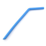 Maxbell Collapsible Silicone Straw Reusable Folding Drinking Straw Blue Bendy_B - Aladdin Shoppers