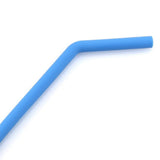 Maxbell Collapsible Silicone Straw Reusable Folding Drinking Straw Blue Bendy_B - Aladdin Shoppers
