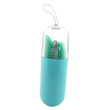 Maxbell Collapsible Silicone Straw Reusable Folding Drinking Straw Green Bendy_B - Aladdin Shoppers