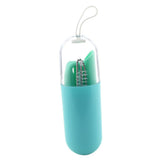 Maxbell Collapsible Silicone Straw Reusable Folding Drinking Straw Green Bendy_B - Aladdin Shoppers