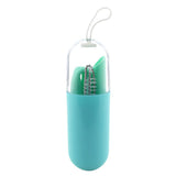 Maxbell Collapsible Silicone Straw Reusable Folding Drinking Straw Green Bendy_B - Aladdin Shoppers
