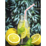 Maxbell Collapsible Silicone Straw Reusable Folding Drinking Straw Pink Bendy_A - Aladdin Shoppers