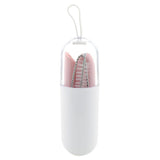 Maxbell Collapsible Silicone Straw Reusable Folding Drinking Straw Pink Straight_A - Aladdin Shoppers