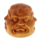 Maxbell Collectibles Chinese Hand Carved wooden Tibetan Buddhism Buddha head Statues - Aladdin Shoppers