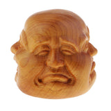 Maxbell Collectibles Chinese Hand Carved wooden Tibetan Buddhism Buddha head Statues - Aladdin Shoppers