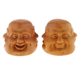 Maxbell Collectibles Chinese Hand Carved wooden Tibetan Buddhism Buddha head Statues - Aladdin Shoppers
