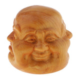 Maxbell Collectibles Chinese Hand Carved wooden Tibetan Buddhism Buddha head Statues - Aladdin Shoppers
