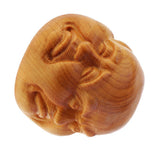 Maxbell Collectibles Chinese Hand Carved wooden Tibetan Buddhism Buddha head Statues - Aladdin Shoppers