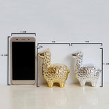 Maxbell Colorful Desktop Decor Plating Alpaca Figurine Display Child Kid Gift Silver - Aladdin Shoppers