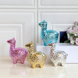 Maxbell Colorful Desktop Decor Plating Alpaca Figurine Display Child Kid Gift Silver - Aladdin Shoppers