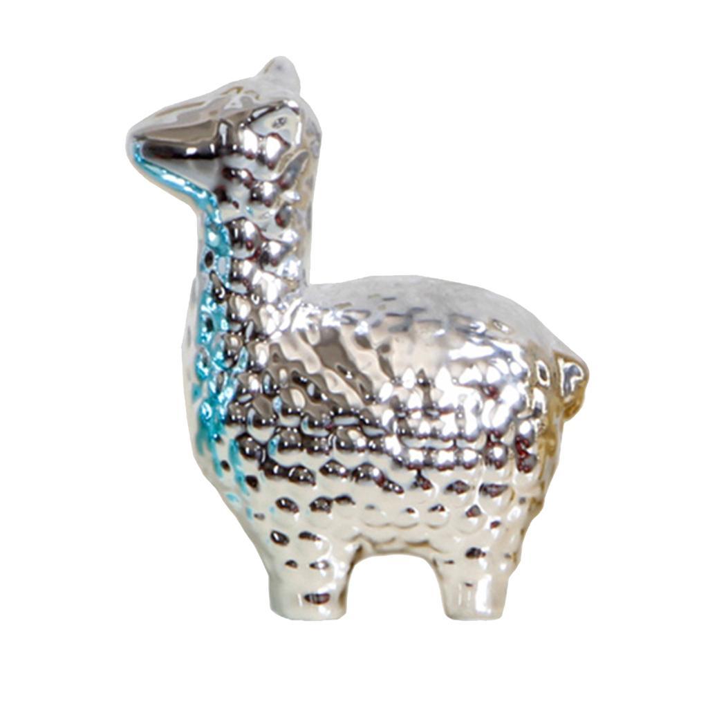 Maxbell Colorful Desktop Decor Plating Alpaca Figurine Display Child Kid Gift Silver - Aladdin Shoppers