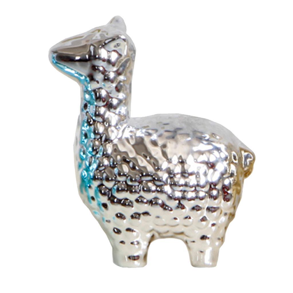 Maxbell Colorful Desktop Decor Plating Alpaca Figurine Display Child Kid Gift Silver - Aladdin Shoppers