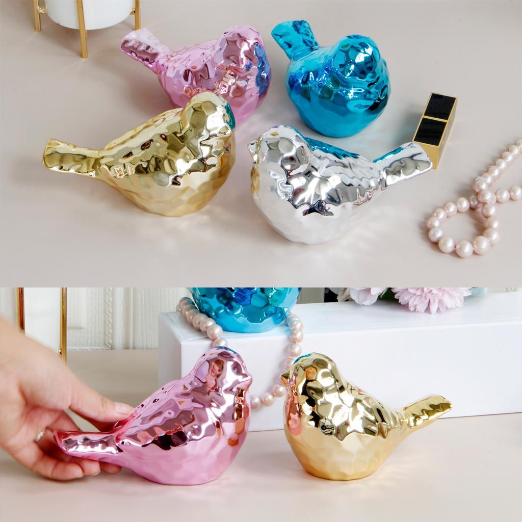 Maxbell Colorful Desktop Decor Plating Birdie Figurine Display Child Kid Gift Gold - Aladdin Shoppers