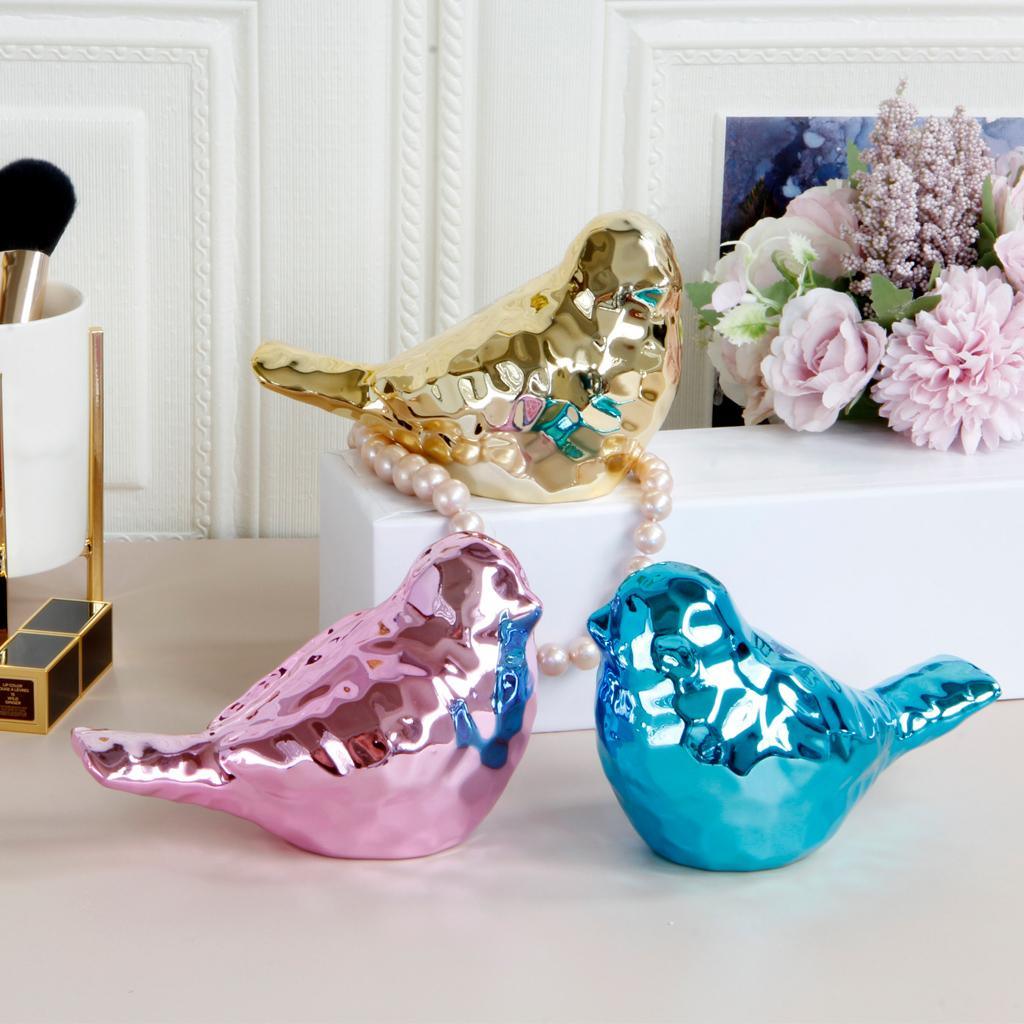 Maxbell Colorful Desktop Decor Plating Birdie Figurine Display Child Kid Gift Gold - Aladdin Shoppers