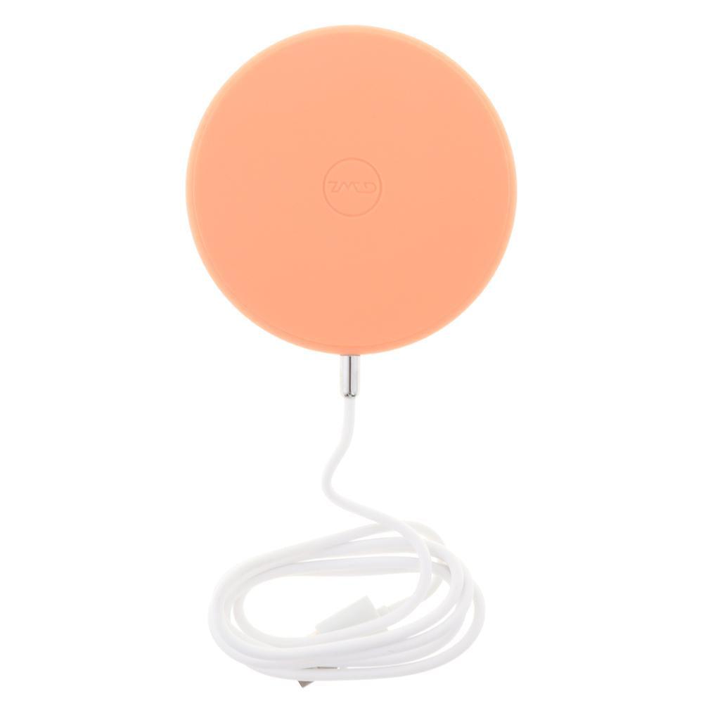 Maxbell Colorful Round Sugar Portable Desk Fast Charging Wireless Pad Plate pink - Aladdin Shoppers