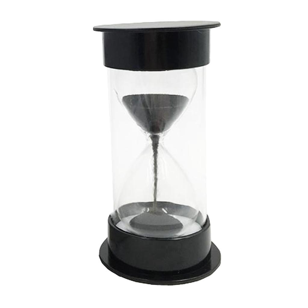 Maxbell Colorful Sandglass Hourglass Sand Clock Timer for Game Black 10 Seconds - Aladdin Shoppers