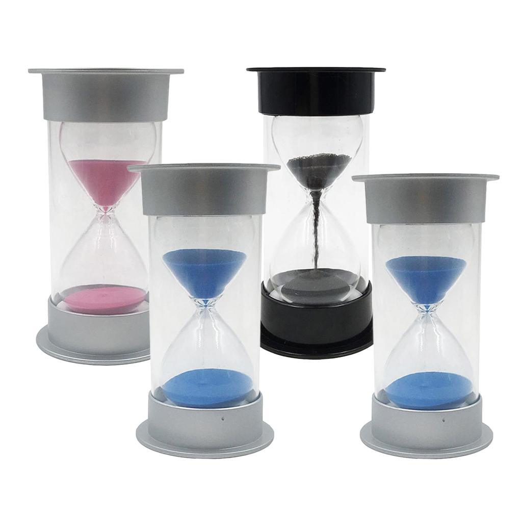 Maxbell Colorful Sandglass Hourglass Sand Clock Timer for Game Black 10 Seconds - Aladdin Shoppers