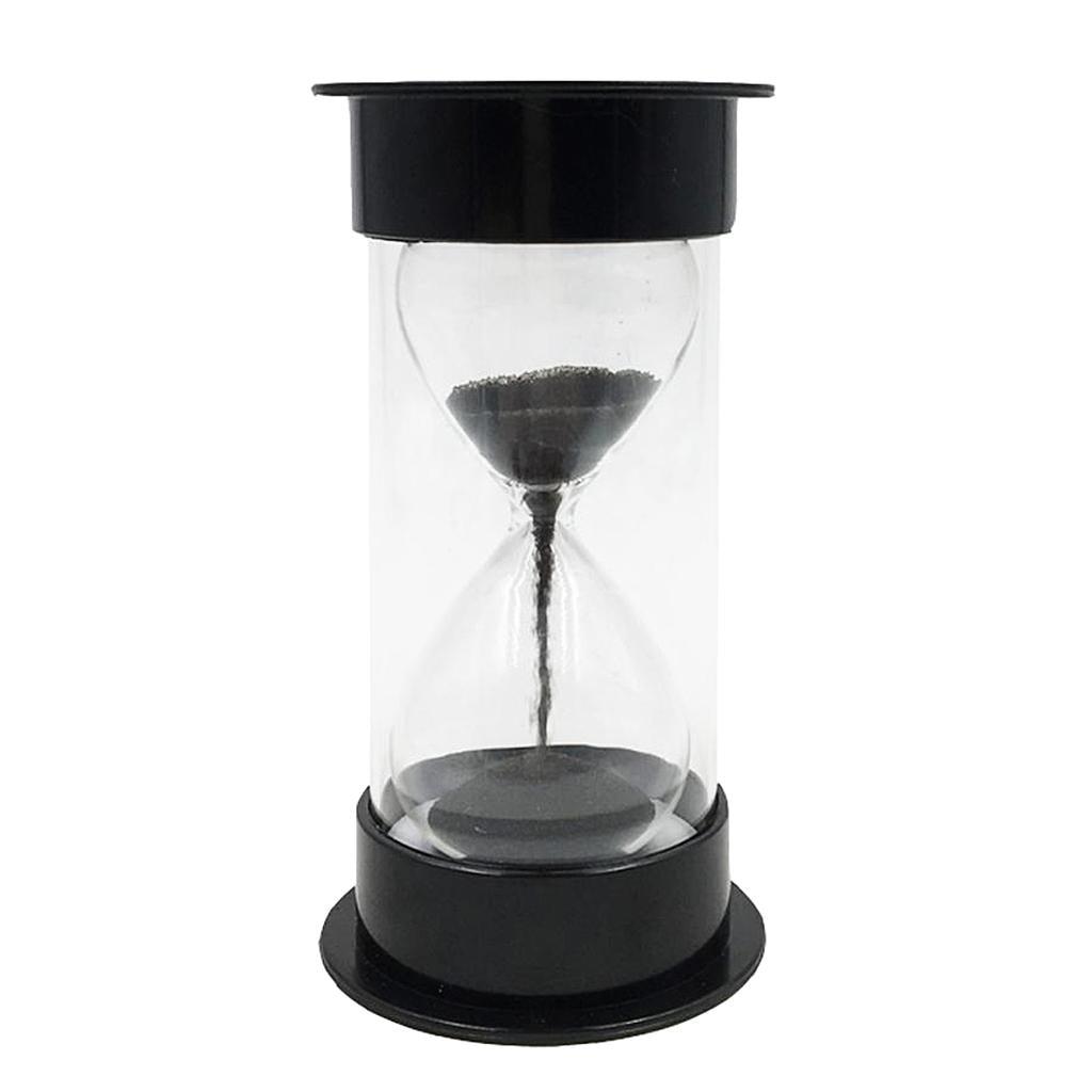 Maxbell Colorful Sandglass Hourglass Sand Clock Timer for Game Black 10 Seconds - Aladdin Shoppers