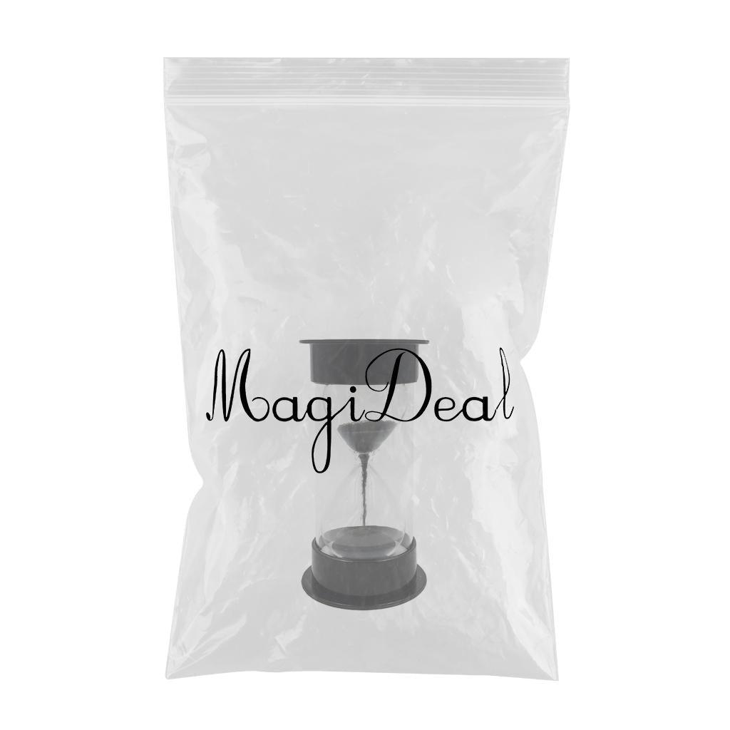 Maxbell Colorful Sandglass Hourglass Sand Clock Timer for Game Black 10 Seconds - Aladdin Shoppers