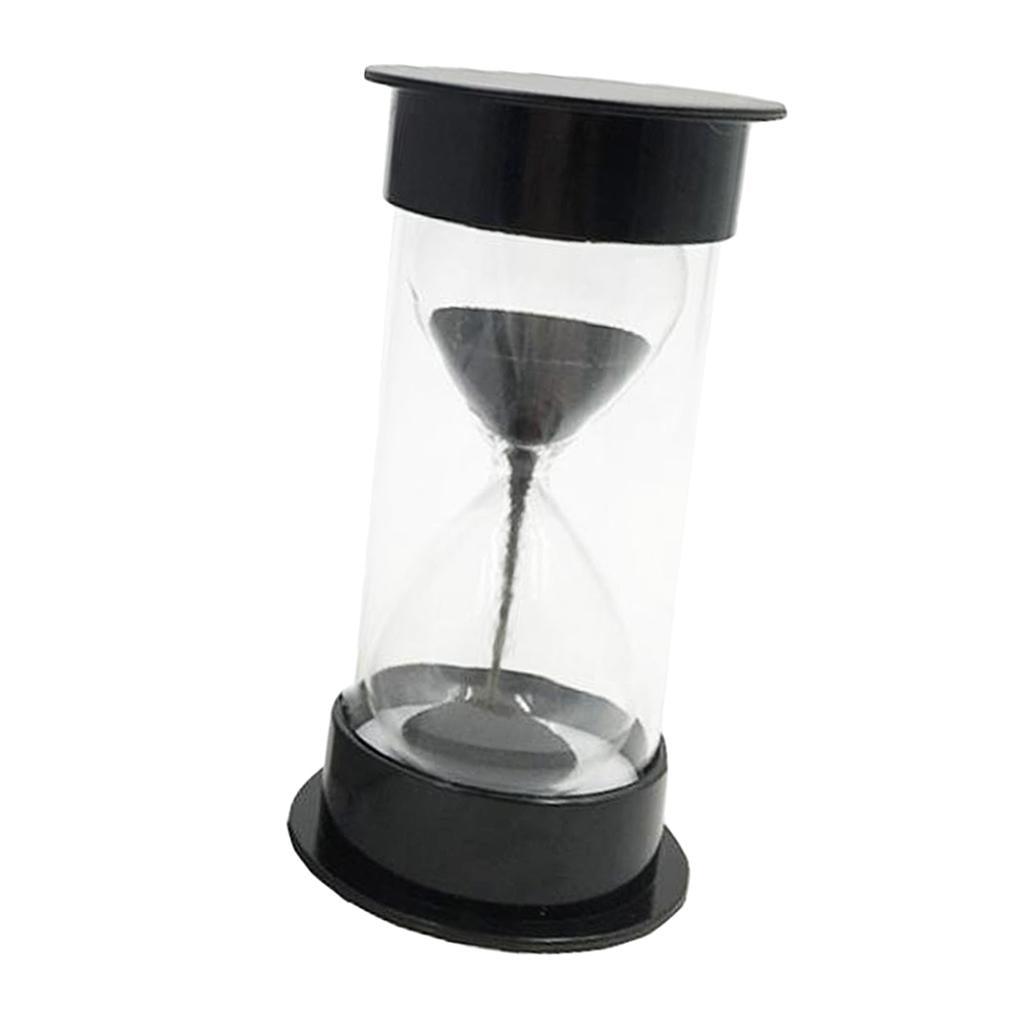 Maxbell Colorful Sandglass Hourglass Sand Clock Timer for Game Black 10 Seconds - Aladdin Shoppers
