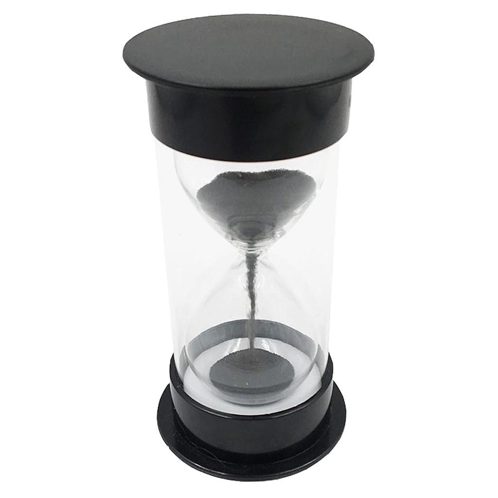 Maxbell Colorful Sandglass Hourglass Sand Clock Timer for Game Black 10 Seconds - Aladdin Shoppers