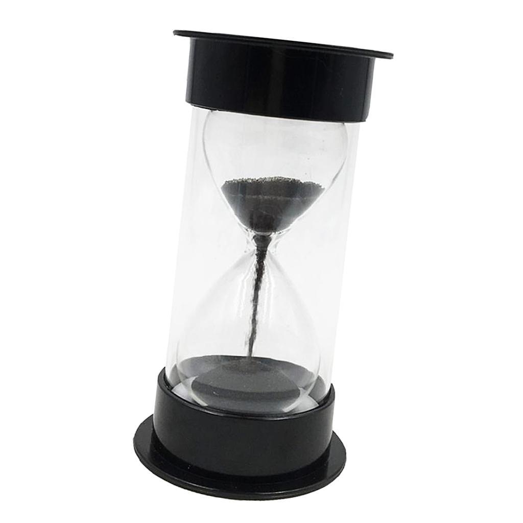 Maxbell Colorful Sandglass Hourglass Sand Clock Timer for Game Black 10 Seconds - Aladdin Shoppers