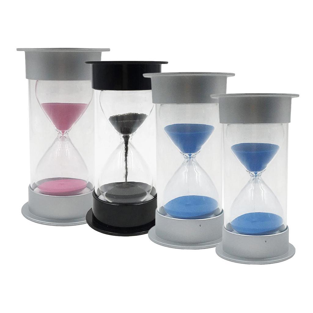 Maxbell Colorful Sandglass Hourglass Sand Clock Timer for Game Black 10 Seconds - Aladdin Shoppers