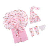 Maxbell Cotton Hat Blanket Underpants Set for 26-28cm Newborn Baby Doll Clothes Accs - Aladdin Shoppers