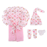 Maxbell Cotton Hat Blanket Underpants Set for 26-28cm Newborn Baby Doll Clothes Accs - Aladdin Shoppers