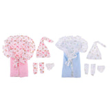 Maxbell Cotton Hat Blanket Underpants Socks Set for 26-28cm Newborn Baby Doll Accs - Aladdin Shoppers