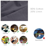 Maxbell Cotton Linen Sleeveless Apron Kitchen Cooking Baking Antifouling Apron Grey - Aladdin Shoppers