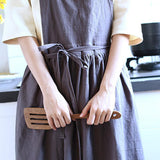 Maxbell Cotton Linen Sleeveless Apron Kitchen Cooking Baking Antifouling Apron Grey - Aladdin Shoppers